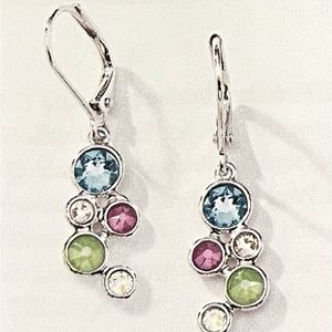 Tiny Confetti Earrings by Touchstone Crystal Swarovski—they spark happiness!